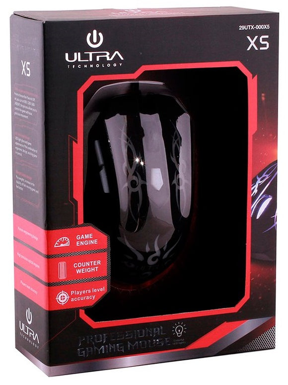 Mouse Gamer ULTRA X5 con Luces (Mouse para Juegos)