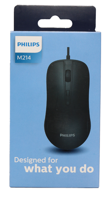 Mouse Alámbrico Usb PHILIPS M214