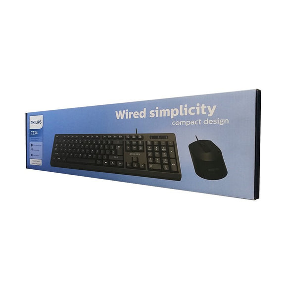 Wired Keyboard & Mouse Combo C234 PHILIPS (TECLADO)